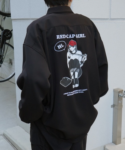 Red Cap Girl（レッドキャプガール）の「25SS バックプリント / 刺繍 クレリック 配色 オンブレチェック ビッグシルエット長袖シャツ（シャツ/ブラウス・メンズ・ブラック/ベージュ系その他/グリーン/ホワイト/ホワイト系その他/ブルー系その他/ブラック系その他/ホワイト×ブラック/チャコールグレー/ベージュ/ブルー/ブラック系4/ブルー系その他4/ブルー系その他3/ブラック系その他2/ホワイト系その他2/ブラック系2/グレー系その他2/ブラック系その他3/ホワイト系その他4/ブルー系その他2/グレー系その他3/ホワイト系その他3/ブルー系3/ブラック系その他4・M/L）」の9枚目の写真