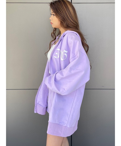 EGOIST　エゴ　セットアップ　パープル　スウェット　パーカー EGOIST（エゴイスト）の「BIGロゴ刺繍スウェットパーカー