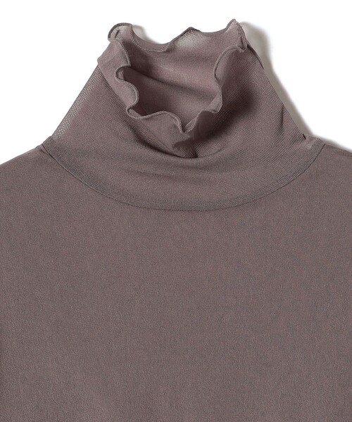 *シアーメッシュインナータートルカットソー◆