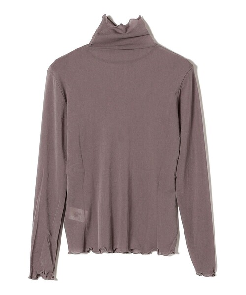 *シアーメッシュインナータートルカットソー◆