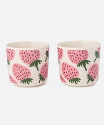 marimekko（マリメッコ）の「【アジア限定】Mansikka / c.cup 2dl 2pcs（グラス/マグカップ/タンブラー・レディース）」