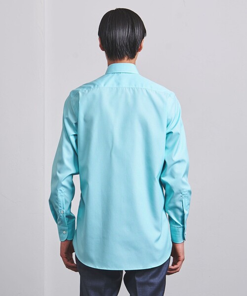 UNITED ARROWS(ユナイテッドアローズ)の「イージーケア AG カラーストライプ タブカラー シャツ -抗菌防臭-(シャツ/ブラウス・メンズ・ターコイズブルー・40cm/37cm/38cm/39cm/41cm/42cm)」の4枚目の写真