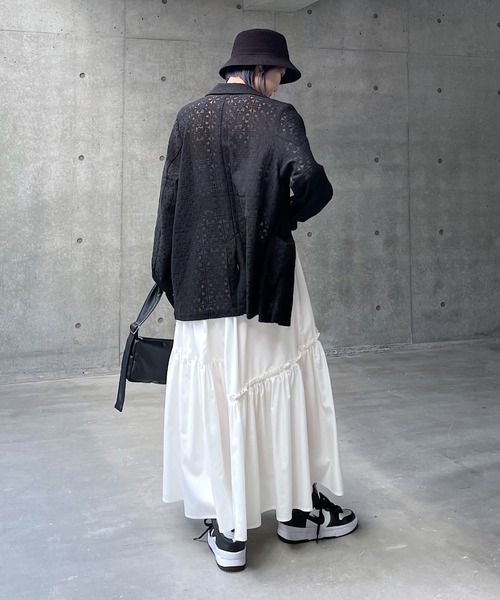 PAGEBOY（ページボーイ）の「フレアティアードスカート（スカート・レディース・ブラック/オレンジ系その他/オフホワイト・FREE）」の20枚目の写真