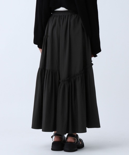 PAGEBOY（ページボーイ）の「フレアティアードスカート（スカート・レディース・ブラック/オレンジ系その他/オフホワイト・FREE）」の9枚目の写真