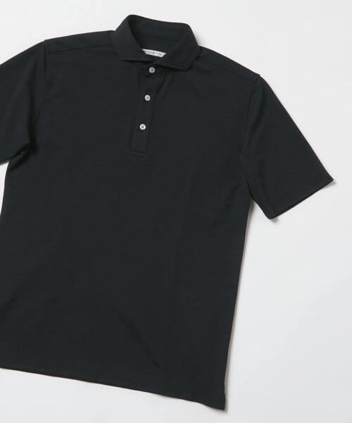 MEN'S MELROSE（メンズメルローズ）の「リランチェチドリホリゾンタルカラーポロシャツ（ポロシャツ・メンズ・ネイビー/ブラック・2/3/4）」の6枚目の写真