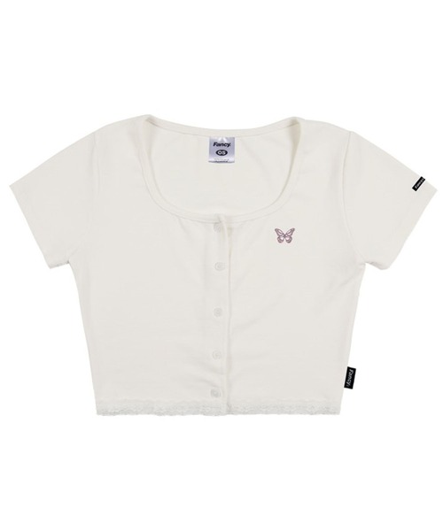 FANCY CLUB（ファンシークラブ）の「NASTY FANCY CLUB／キューティークロップカーディガン 2199682（カーディガン/ボレロ・レディース・チャコール/ホワイト/ブラック・FREE）」の16枚目の写真