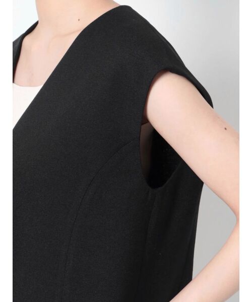 LAGUNAMOON（ラグナムーン）の「リネンライクジレ（その他アウター・レディース・ブラック/ベージュ・FREE）」の10枚目の写真