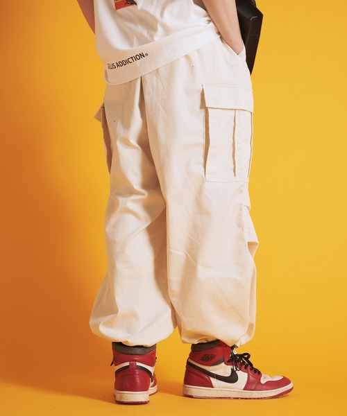 GALLIS ADDICTION（ガリスアディクション）の「GA TWILL-CARGO PANTS（カーゴパンツ・メンズ・ホワイト/ブラック・L/M）」の13枚目の写真