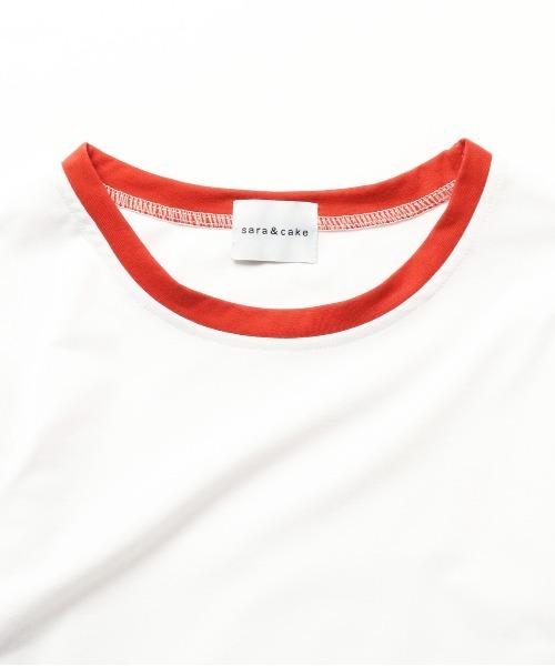 sara&cake（サラアンドケイク）の「クロップドリンガーTシャツ（Tシャツ/カットソー・レディース・ホワイト/ブラック/グレー/レッド/ブルー/グリーン・FREE）」の18枚目の写真