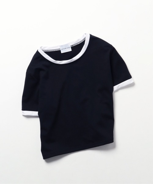 sara&cake（サラアンドケイク）の「クロップドリンガーTシャツ（Tシャツ/カットソー・レディース・ホワイト/ブラック/グレー/レッド/ブルー/グリーン・FREE）」の16枚目の写真