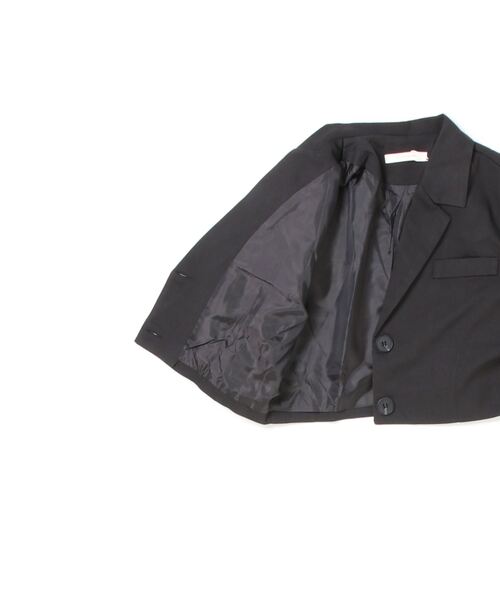 セール】レディース ショート丈ジャケット+タックパンツ 上下