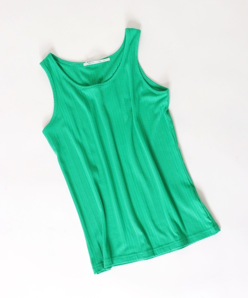 Cepica（セピカ）の「ランダムリブタンク（タンクトップ・レディース・オフホワイト/ブラック/オレンジ/グリーン・FREE）」の3枚目の写真