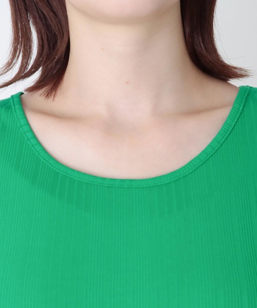 Cepica（セピカ）の「ランダムリブタンク（タンクトップ・レディース・オフホワイト/ブラック/オレンジ/グリーン・FREE）」の6枚目の写真