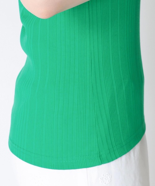 Cepica（セピカ）の「ランダムリブタンク（タンクトップ・レディース・オフホワイト/ブラック/オレンジ/グリーン・FREE）」の8枚目の写真