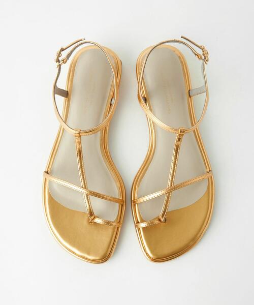 green label relaxing（グリーンレーベルリラクシング）の「Tストラップ トングサンダル(1.5cmヒール）（サンダル・レディース・その他1/ゴールド/ブラック/コバルトブルー・S/XL/M/L/XS）」の20枚目の写真