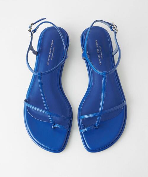 green label relaxing（グリーンレーベルリラクシング）の「Tストラップ トングサンダル(1.5cmヒール）（サンダル・レディース・その他1/ゴールド/ブラック/コバルトブルー・S/XL/M/L/XS）」の18枚目の写真