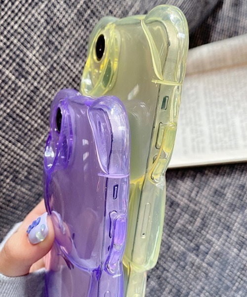 TONE SELECT GOODS（トーンセレクトグッズ）の「【float】《耐衝撃》テディベア キャンディーカラーiPhoneケース【iPhoneシリーズ/各種機種対応】（スマホケース/カバー・レディース・パープル/ピンク/イエロー/クリア/ブルー/ブラック・P/T/U/I/V/O/Q/W/J/N/A/H/B/C/F/iPhone 15/iPhone 15 Pro/iPhone 15 Pro Max/iPhone 15 Plus/iPhone 16/iPhone 16 Pro）」の11枚目の写真