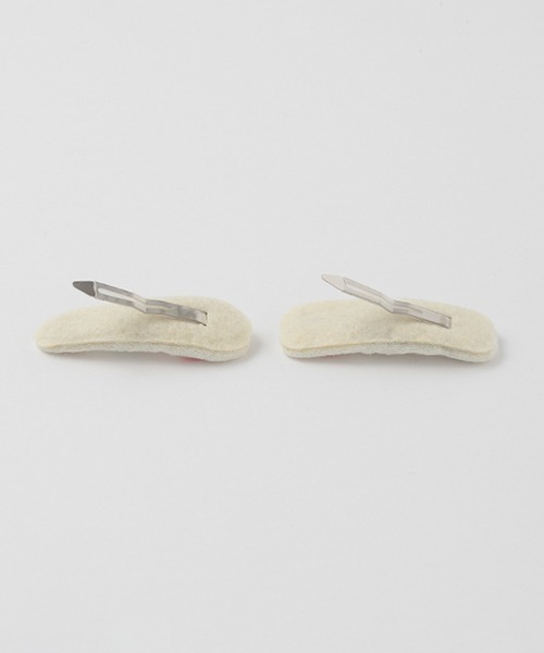 petit main（プティマイン）の「刺しゅうヘアクリップ（その他ヘアアクセサリー・キッズ・ラベンダー/ライトピンク/レッド・FREE）」の5枚目の写真