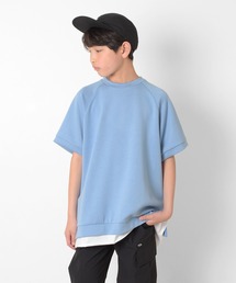 GLAZOS | 【接触冷感】エアリークッション・レイヤード半袖Tシャツ(Tシャツ/カットソー)