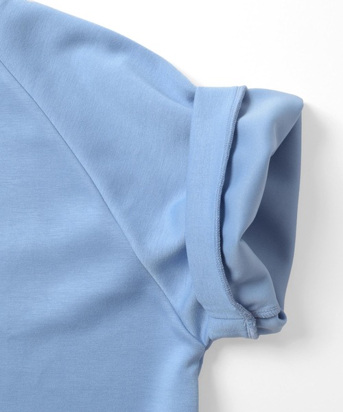 GLAZOS（グラソス）の「【接触冷感】エアリークッション・レイヤード半袖Tシャツ（Tシャツ/カットソー・キッズ・ライトグレー/ブルー/ブラック/ホワイト・150cm/170cm/160cm/140cm）」の8枚目の写真