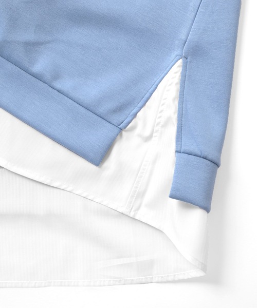 GLAZOS（グラソス）の「【接触冷感】エアリークッション・レイヤード半袖Tシャツ（Tシャツ/カットソー・キッズ・ライトグレー/ブルー/ブラック/ホワイト・150cm/170cm/160cm/140cm）」の22枚目の写真