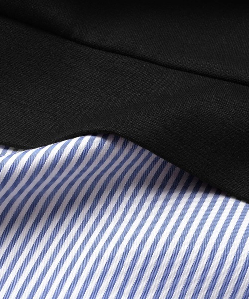 GLAZOS（グラソス）の「【接触冷感】エアリークッション・レイヤード半袖Tシャツ（Tシャツ/カットソー・キッズ・ライトグレー/ブルー/ブラック/ホワイト・150cm/170cm/160cm/140cm）」の18枚目の写真