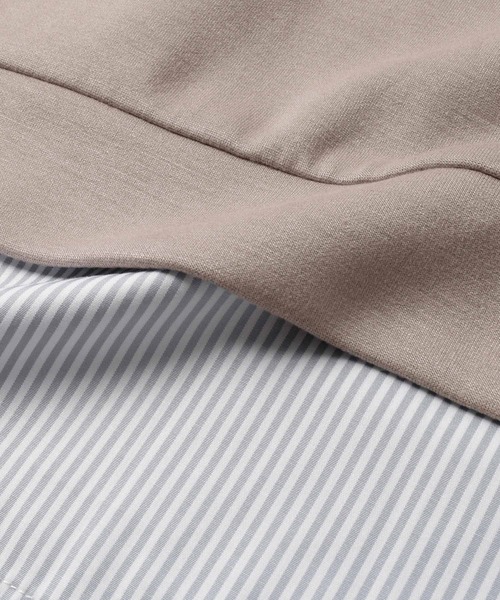 GLAZOS（グラソス）の「【接触冷感】エアリークッション・レイヤード半袖Tシャツ（Tシャツ/カットソー・キッズ・ライトグレー/ブルー/ブラック/ホワイト・150cm/170cm/160cm/140cm）」の9枚目の写真