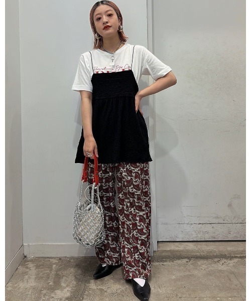 Green Parks(グリーンパークス)の「アフリカン柄イージーパンツ(その他パンツ・レディース・ブルー/グリーン/ベージュ/レッド・FREE)」の7枚目の写真