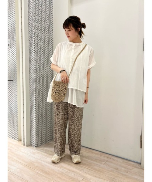 Green Parks(グリーンパークス)の「アフリカン柄イージーパンツ(その他パンツ・レディース・ブルー/グリーン/ベージュ/レッド・FREE)」の12枚目の写真