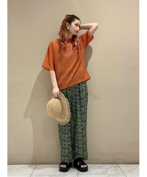 Green Parks(グリーンパークス)の「アフリカン柄イージーパンツ(その他パンツ・レディース・ブルー/グリーン/ベージュ/レッド・FREE)」の16枚目の写真