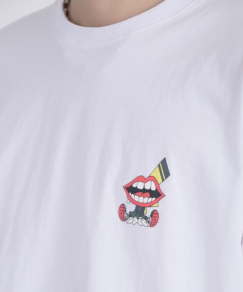 RE730(アールイーセブンサーティー)の「RE730 なみおくん電気ショックプリント半袖Tシャツ(Tシャツ/カットソー・メンズ・ブラック/オフホワイト・MEDIUM/LARGE)」の17枚目の写真