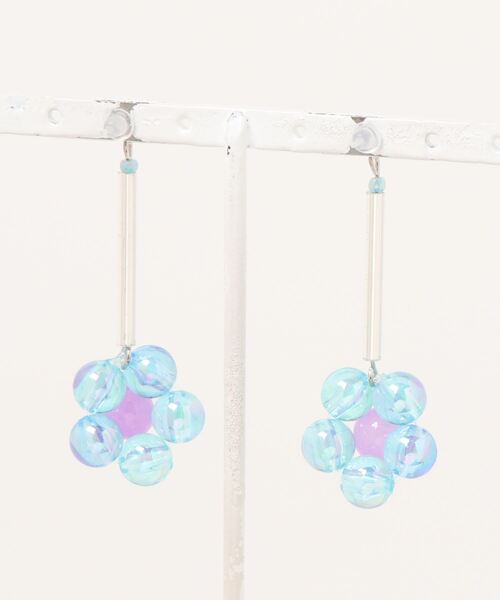 tone（トーン）の「【rusieberry】bubbles flower 揺れるピアス(MA)（ピアス（両耳用）・レディース・パープル系その他/パープル系その他2/ブルー系その他・FREE）」の17枚目の写真