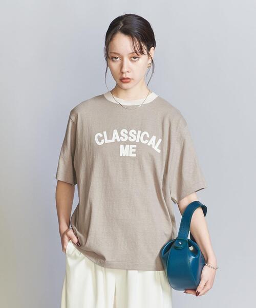 AMERICANA(アメリカーナ)の「<Americana>プリント リンガーTシャツ(Tシャツ/カットソー・レディース・モカ/オフホワイト・FREE)」の11枚目の写真