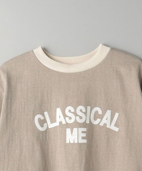 AMERICANA(アメリカーナ)の「<Americana>プリント リンガーTシャツ(Tシャツ/カットソー・レディース・モカ/オフホワイト・FREE)」の4枚目の写真