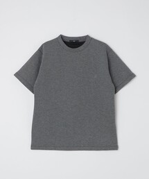 【WEB限定】SHIPS:〈手洗い可能/抗菌/防臭〉ワンポイント ロゴ バーズアイ Tシャツ