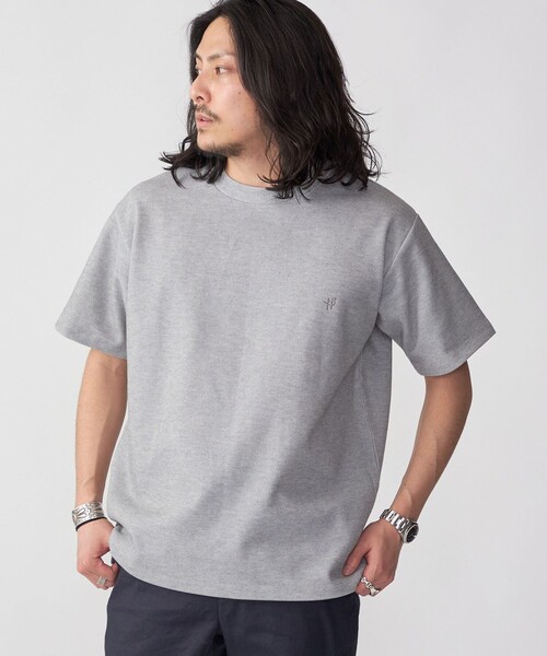 SHIPS(シップス)の「【WEB限定】SHIPS:〈手洗い可能/抗菌/防臭〉ワンポイント ロゴ バーズアイ Tシャツ(Tシャツ/カットソー・メンズ・ネイビー/ホワイト/ライトグレー/ブラック/ロイヤルブルー/ダークグレー/オフホワイト/ダークブルー/チャコールグレー・SMALL/MEDIUM/LARGE/X-LARGE)」の19枚目の写真
