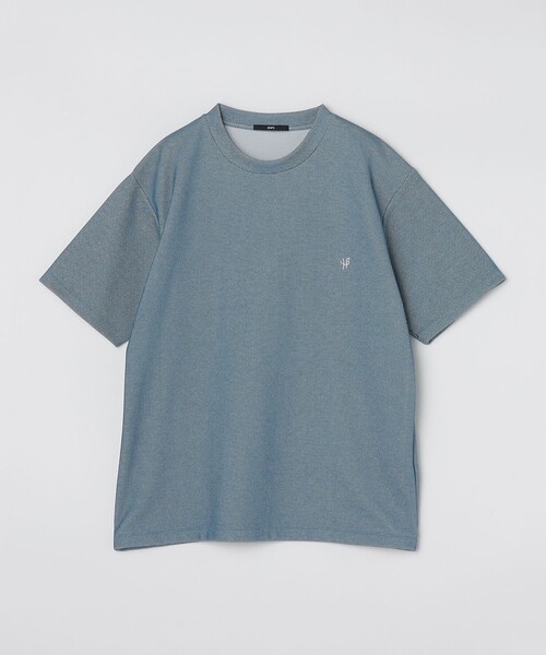 【WEB限定】SHIPS: ワンポイント ロゴ バーズアイ Tシャツ 24SS WEB限定】SHIPS: ワンポイント ロゴ バーズアイ Tシャツ 24SS（T