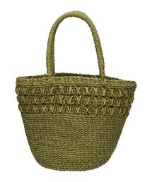 Samansa Mos2 | 透かし編みアバカバッグ(ハンドバッグ)