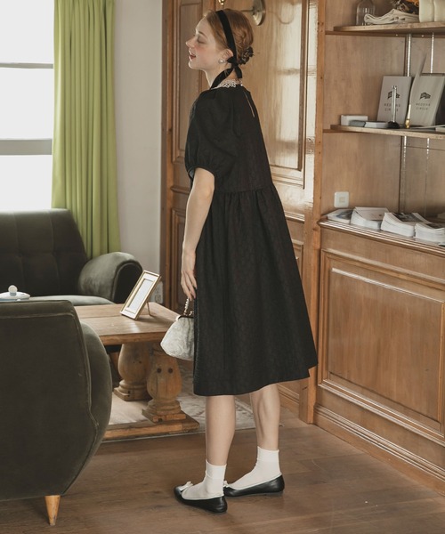 JULYNINE パフスリーブ　ブラック JULYNINE パフスリーブ ブラック julynineパフスリーブ