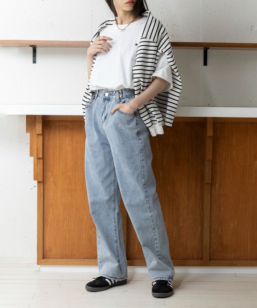 POLO BCS(ポロ ビーシーエス)の「【POLO BCS】oversize embroidery Tee(Tシャツ/カットソー・レディース・ブラック/ネイビー/ホワイト/グリーン・XS/S/M/L/XL)」の16枚目の写真
