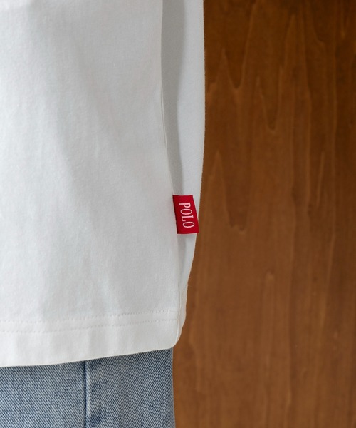 POLO BCS(ポロ ビーシーエス)の「【POLO BCS】oversize embroidery Tee(Tシャツ/カットソー・レディース・ブラック/ネイビー/ホワイト/グリーン・XS/S/M/L/XL)」の20枚目の写真