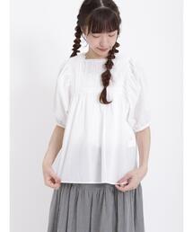 Samansa Mos2 | ピンタックレースブラウス(シャツ/ブラウス)