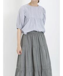 Samansa Mos2 | ピンタックレースブラウス(シャツ/ブラウス)