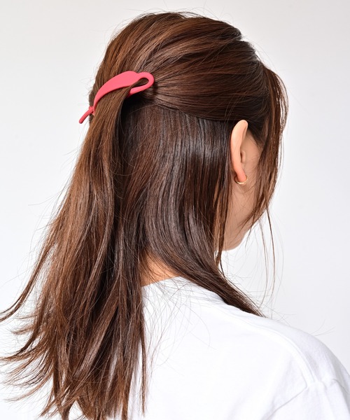 Alite cloth（アリーテクロス）の「クロスバナナクリップ（バレッタ/ヘアクリップ・レディース・ブラウン/ネイビー/ブラック/ワイン・F）」の11枚目の写真