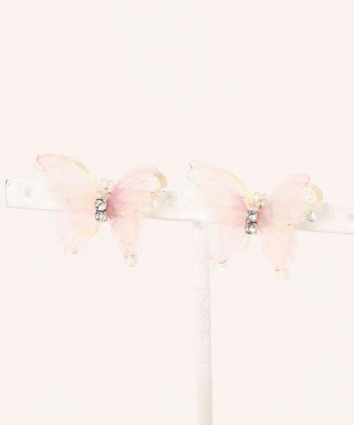 Coo+i(クーイ)の「バタフライピアス(ピアス(両耳用)・レディース・ブルー/ピンク・FREE)」の5枚目の写真