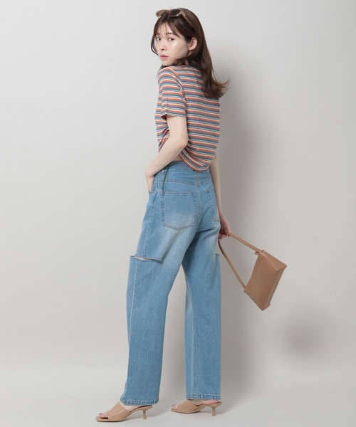 ALAND(エーランド)の「3.3 Field Trip/ボーダードロストT 2964181(Tシャツ/カットソー・レディース・ピンク/パープル/ブルー・MEDIUM)」の12枚目の写真