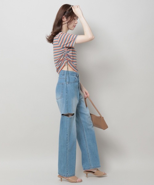 ALAND(エーランド)の「3.3 Field Trip/ボーダードロストT 2964181(Tシャツ/カットソー・レディース・ピンク/パープル/ブルー・MEDIUM)」の13枚目の写真