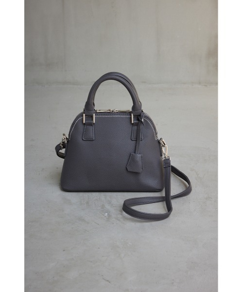 AZUL by moussy（アズールバイマウジー）の「DOUBLE ZIPPER HAND BAG/ダブルジッパーハンドバッグ（ハンドバッグ・レディース・シルバー/ライトグリーン/ベージュ/グレー/ブラック/ブルー/グリーン/アイボリー・FREE）」の3枚目の写真