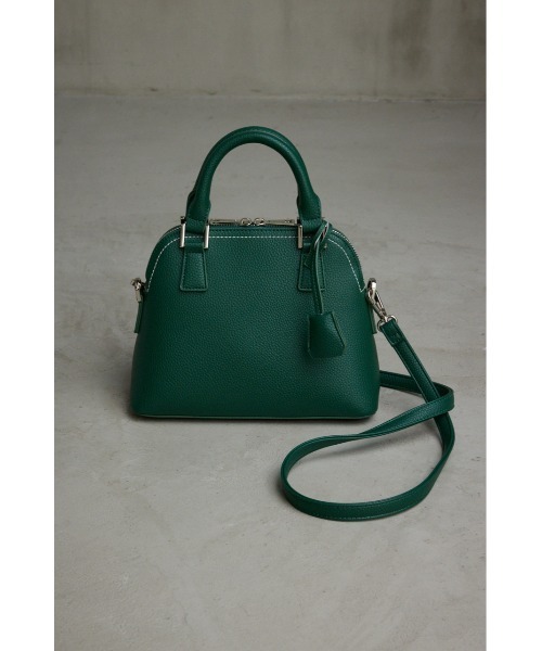 AZUL by moussy（アズールバイマウジー）の「DOUBLE ZIPPER HAND BAG/ダブルジッパーハンドバッグ（ハンドバッグ・レディース・シルバー/ライトグリーン/ベージュ/グレー/ブラック/ブルー/グリーン/アイボリー・FREE）」の5枚目の写真