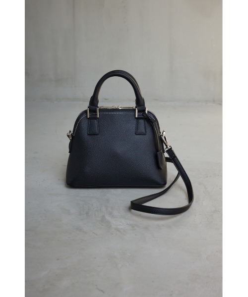 AZUL by moussy（アズールバイマウジー）の「DOUBLE ZIPPER HAND BAG/ダブルジッパーハンドバッグ（ハンドバッグ・レディース・シルバー/ライトグリーン/ベージュ/グレー/ブラック/ブルー/グリーン/アイボリー・FREE）」の2枚目の写真